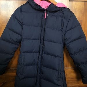 Navy long Puffer Jacket